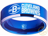 Cleveland Browns Ring Blue & Silver Wedding Band | Sizes 4-17 | #browns #dawgpound