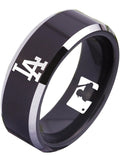 LA Dodgers Ring Black Ring 8mm Tungsten Ring #mlb #dodgers